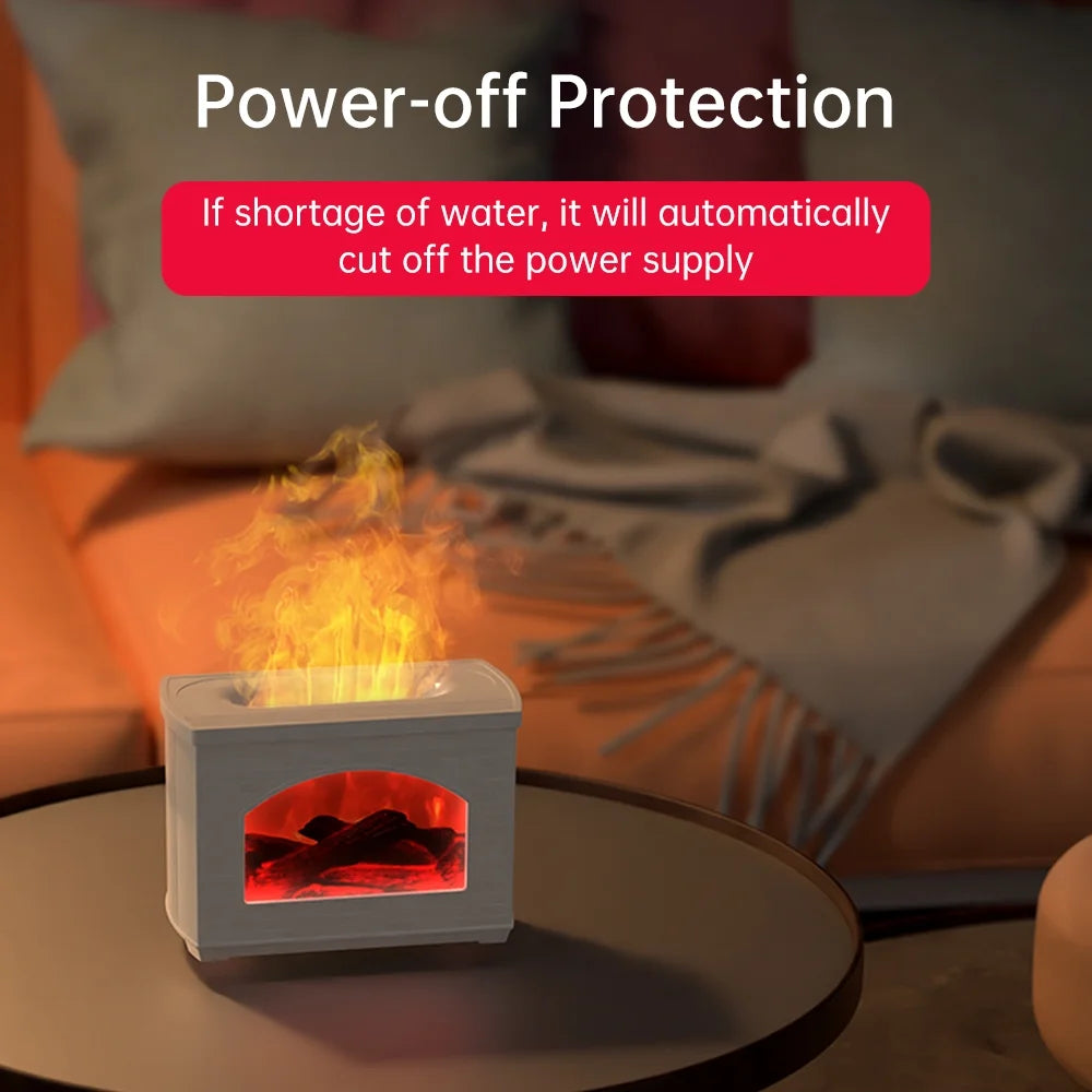 Cozy Flame Mini Fireplace – Cute Aroma Humidifier for a Warm & Comfy Home