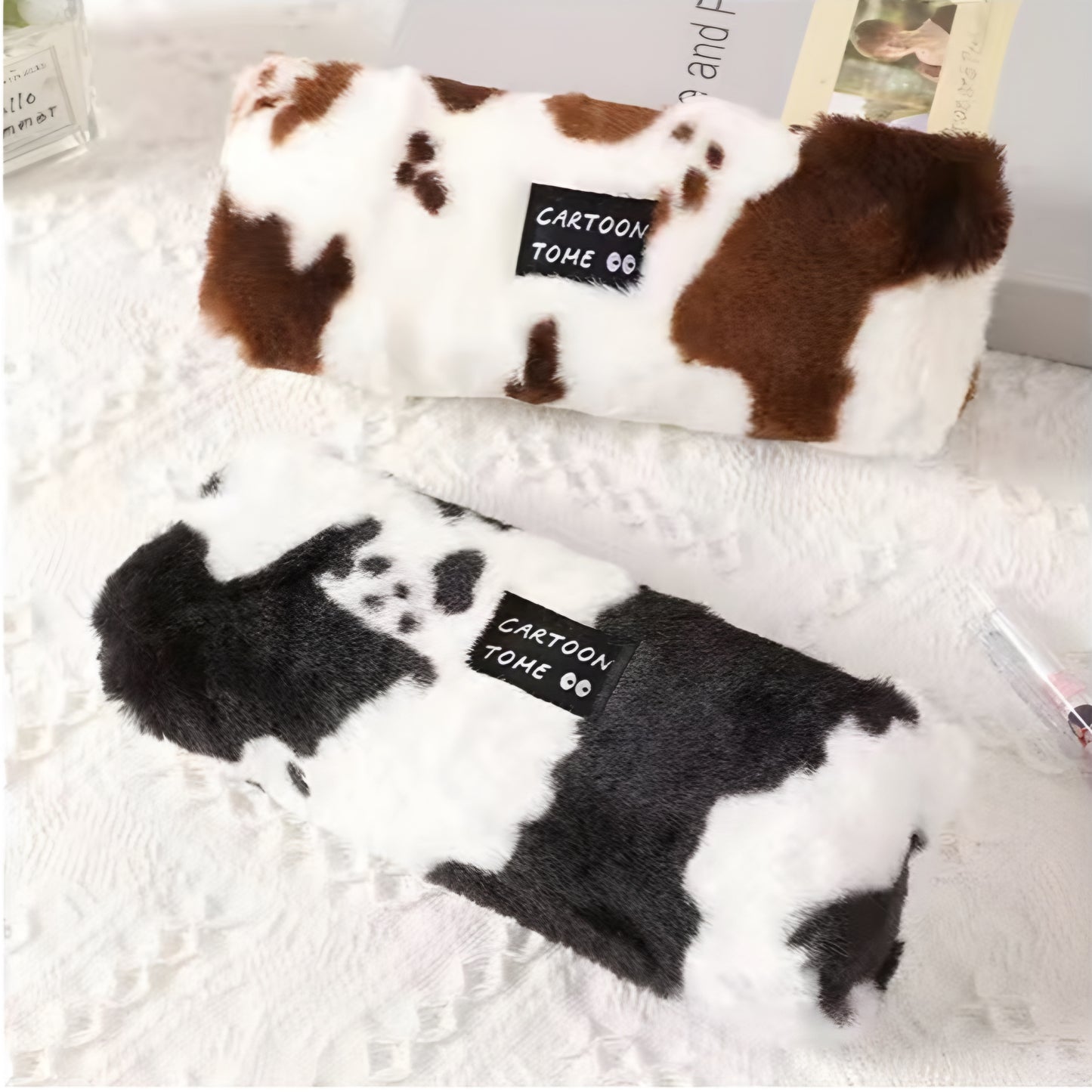 Pencil Case Cow Pattern