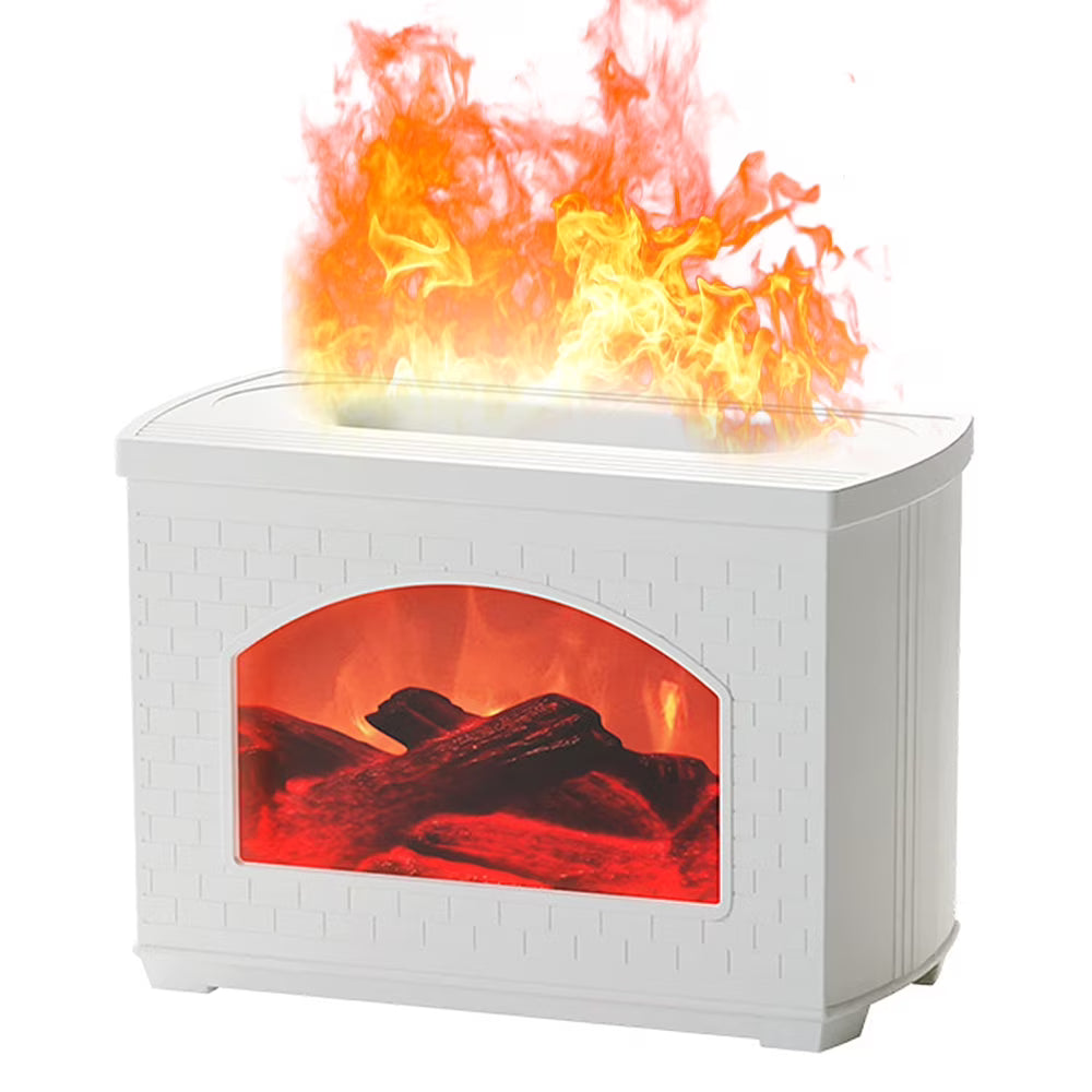 Cozy Flame Mini Fireplace – Cute Aroma Humidifier for a Warm & Comfy Home