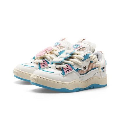 CatSofa Wave001 White-Blue